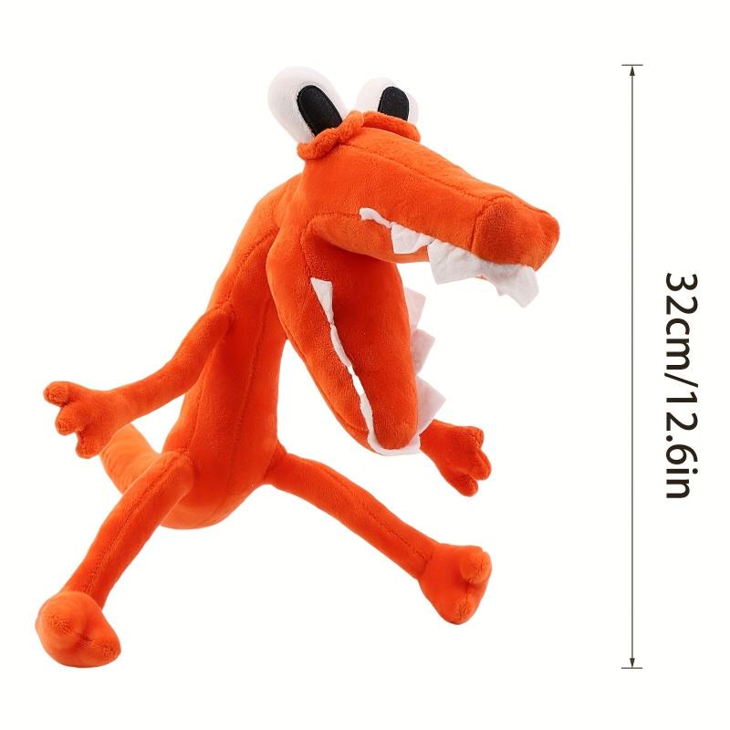 32cm Orange Monster Plush Toy Soft Stuffed Animal Plushie For Kids
