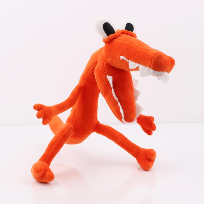 32cm Orange Monster Plush Toy Soft Stuffed Animal Plushie For Kids
