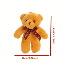 Bear Doll Plush Toy Doll Key Pendant Couple Gift Bag Small Pendant