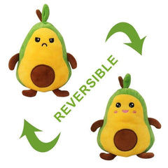 Double Face Cartoon Avocado Plush Toy for Kids
