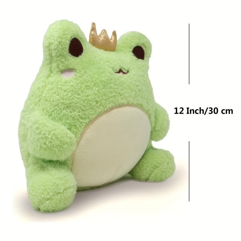 Soft Crown Frog Stuffed Animal Plush Toy for Kids - 30 cm