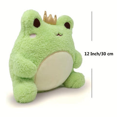 Soft Crown Frog Stuffed Animal Plush Toy for Kids - 30 cm