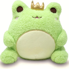 Soft Crown Frog Stuffed Animal Plush Toy for Kids - 30 cm