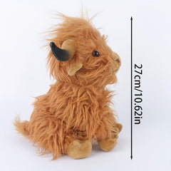 62in Highland Cattle Plush Toy Soft Cartoon Gift