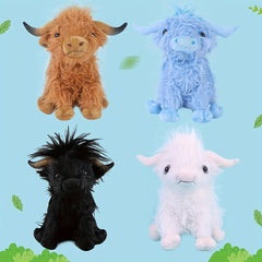 62in Highland Cattle Plush Toy Soft Cartoon Gift