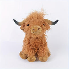 62in Highland Cattle Plush Toy Soft Cartoon Gift