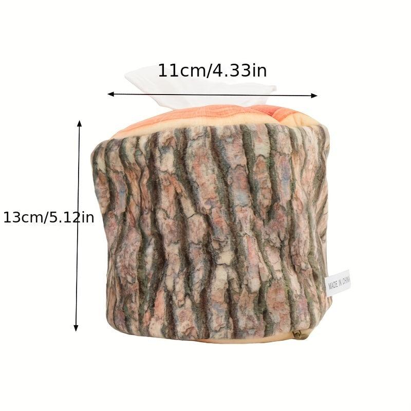Simulation Stump Cylinder Tissue Box Log Roll Paper Pumping Home Decoration