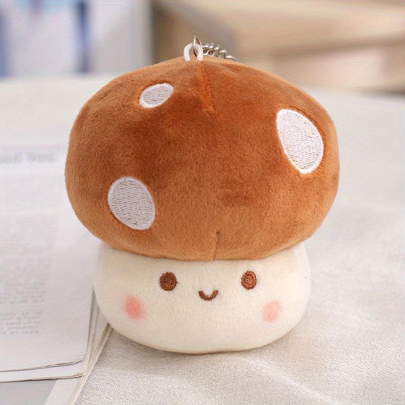 Cute Mushroom Plush Doll Keychain - Perfect Gift for Kids & Couples