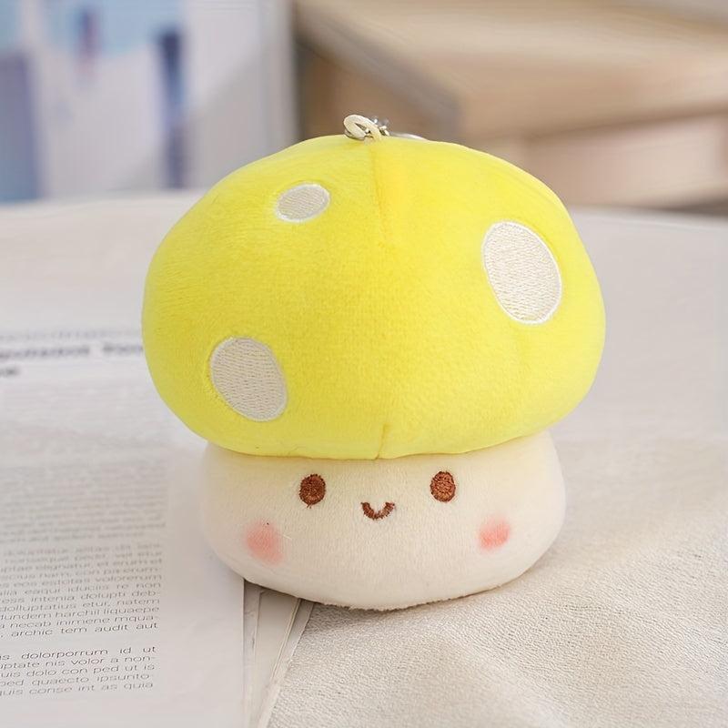 Cute Mushroom Plush Doll Keychain - Perfect Gift for Kids & Couples