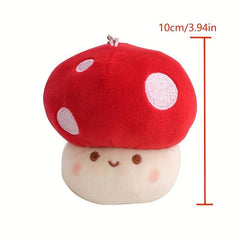 Cute Mushroom Plush Doll Keychain - Perfect Gift for Kids & Couples