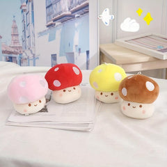 Cute Mushroom Plush Doll Keychain - Perfect Gift for Kids & Couples