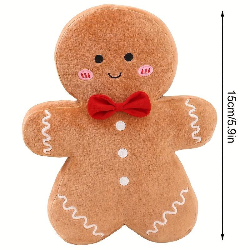Cute Gingerbread Man Plush Toy - Christmas Decoration & Gift