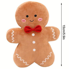 Cute Gingerbread Man Plush Toy - Christmas Decoration & Gift