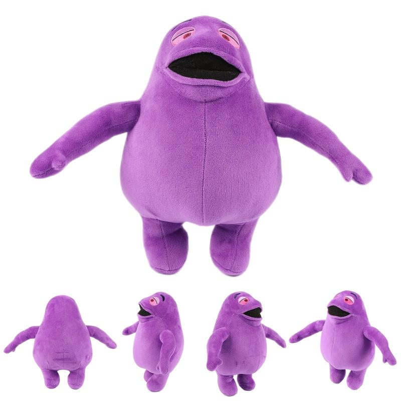 13in Grimace Plush Doll Funny Stuffed Anime Game Soft Plushies