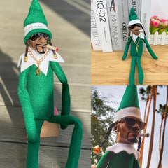 Hip Hop Plush Doll Gift for Christmas St Patrick's Day Funny Collectible