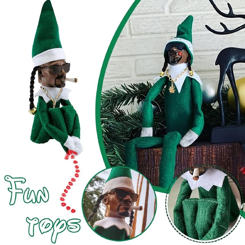 Hip Hop Plush Doll Gift for Christmas St Patrick's Day Funny Collectible