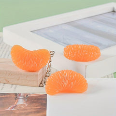 Orange Petal Hanging Decoration Food Play Simulation Keychain Pendant