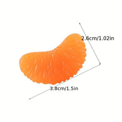 Orange Petal Hanging Decoration Food Play Simulation Keychain Pendant