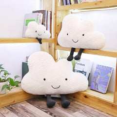 9 84inch Smiling Face Cloud Pillow Plush Birthday Gift