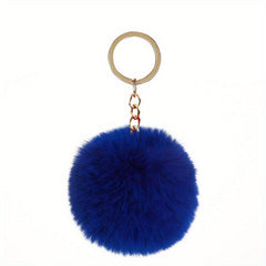 Women's Plush Pendant Accessories Rex Rabbit Fur Ball Key Chain Pendant