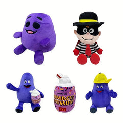 Purple Grimace Milkshake Monster Plush Toy