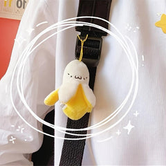 Banana Plush Toy Keychain Bag Pendant Mini Figure Doll