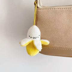 Banana Plush Toy Keychain Bag Pendant Mini Figure Doll
