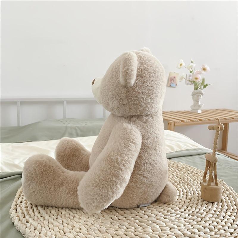 Beige Bear Doll Soft Plush Toy for Kids Perfect Gift