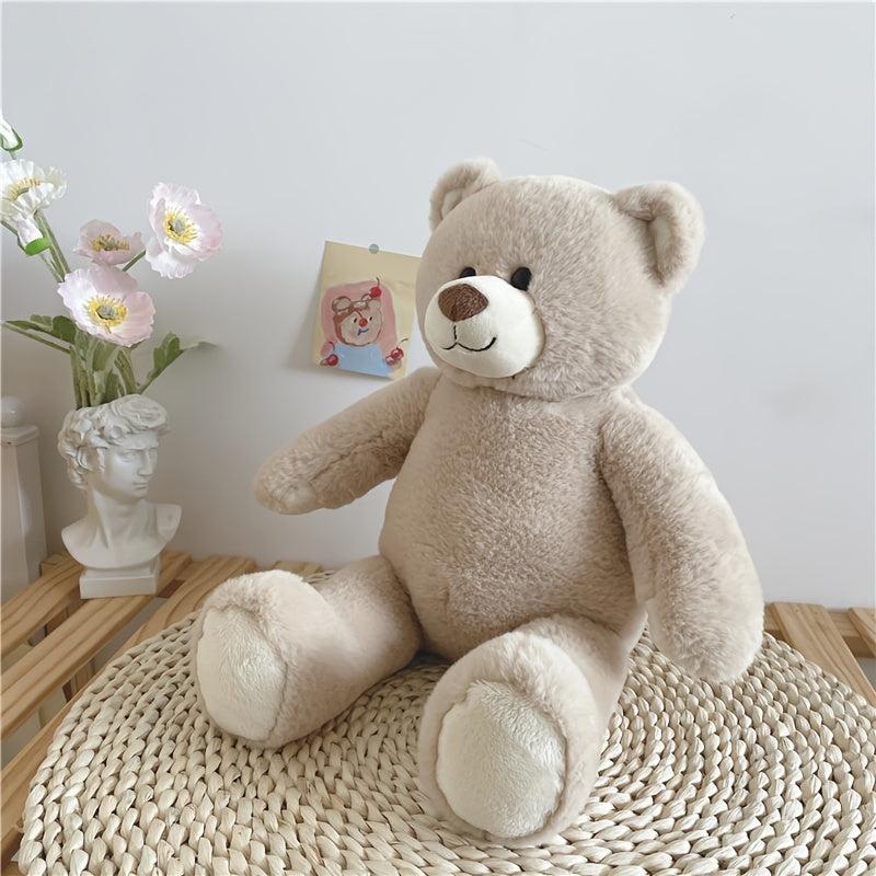 Beige Bear Doll Soft Plush Toy for Kids Perfect Gift