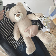 Beige Bear Doll Soft Plush Toy for Kids Perfect Gift