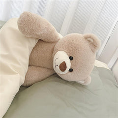 Beige Bear Doll Soft Plush Toy for Kids Perfect Gift
