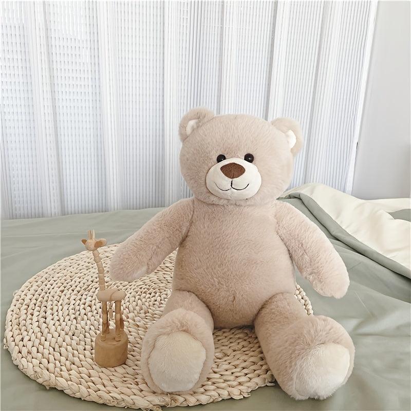 Beige Bear Doll Soft Plush Toy for Kids Perfect Gift