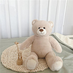 Beige Bear Doll Soft Plush Toy for Kids Perfect Gift