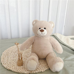 Beige Bear Doll Soft Plush Toy for Kids Perfect Gift