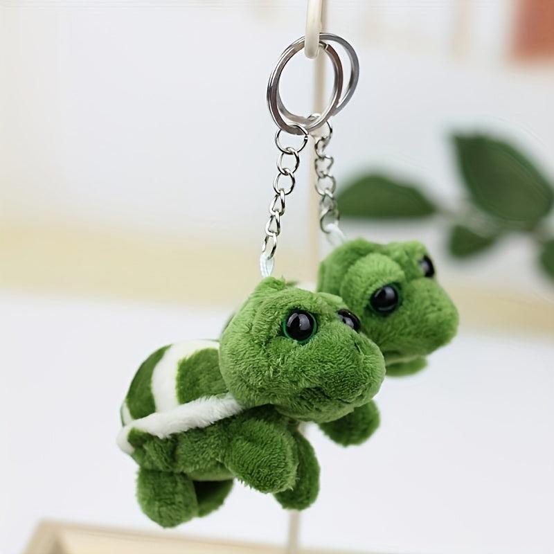 Cute Big Eyed Turtle Plush Toy Backpack Decoration
