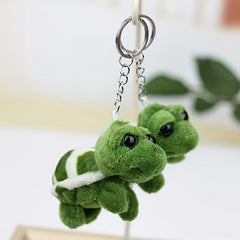 Cute Big Eyed Turtle Plush Toy Backpack Decoration