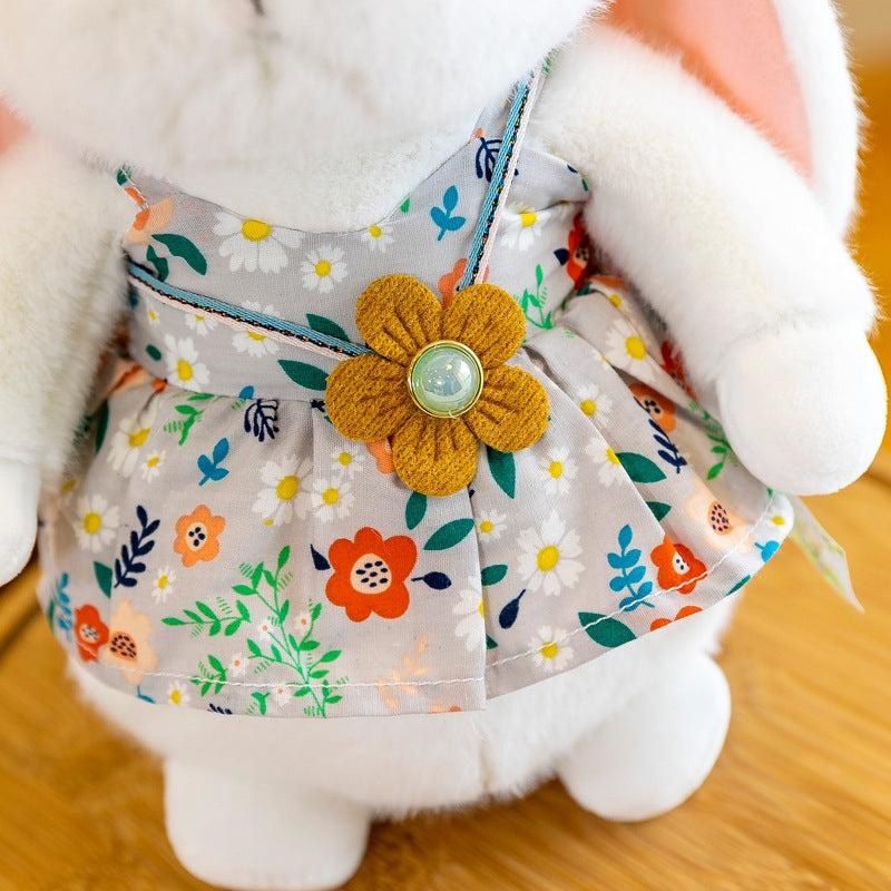 Floral Skirt Rabbit Plush Toy Doll Gift Doll