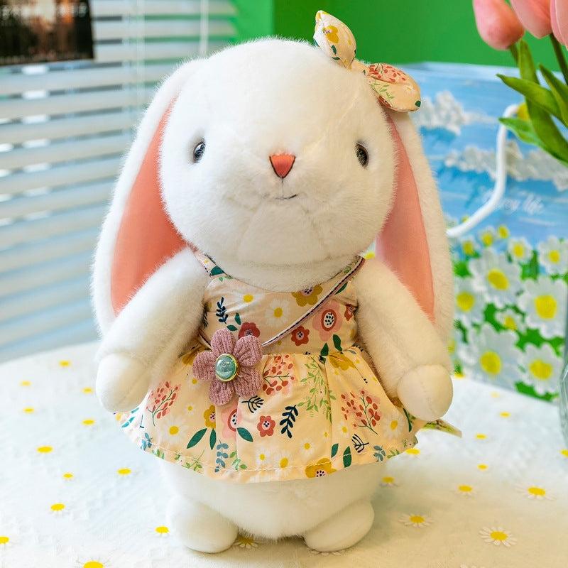Floral Skirt Rabbit Plush Toy Doll Gift Doll