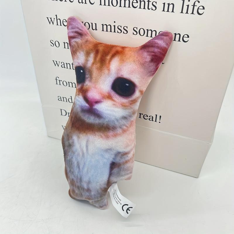3D Square Cat Plush Doll Toy For Kids