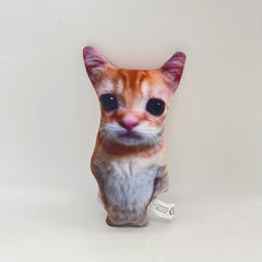 3D Square Cat Plush Doll Toy For Kids