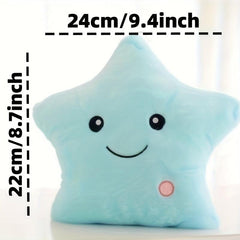 Star Glowing Throw Pillow Christmas Halloween Gift