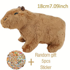 Fluffy Capybara Plush Toy Soft Stuffed Animal Gift