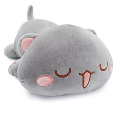 68in Lying Cat Plush Soft Cat Doll Plush Bed Accompany Sleeping Doll