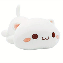 68in Lying Cat Plush Soft Cat Doll Plush Bed Accompany Sleeping Doll