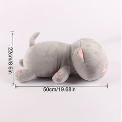 68in Lying Cat Plush Soft Cat Doll Plush Bed Accompany Sleeping Doll