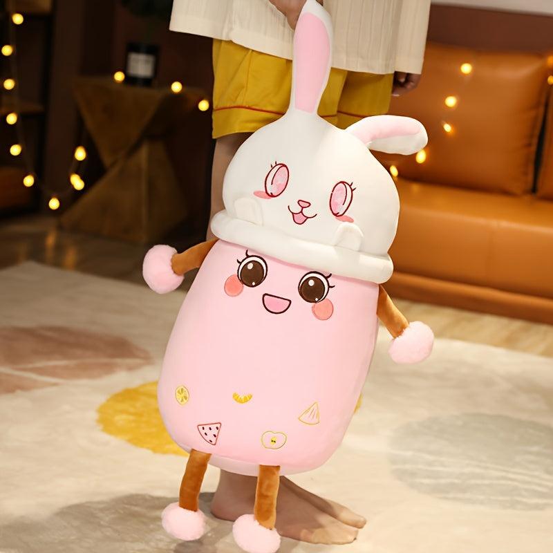 11'' Shiba Inu Rabbit Milk Tea Pillow Plush Toy Birthday Gift