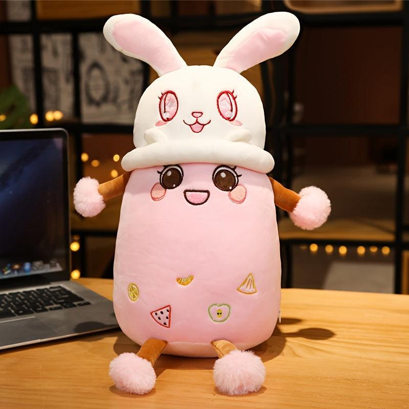 11'' Shiba Inu Rabbit Milk Tea Pillow Plush Toy Birthday Gift