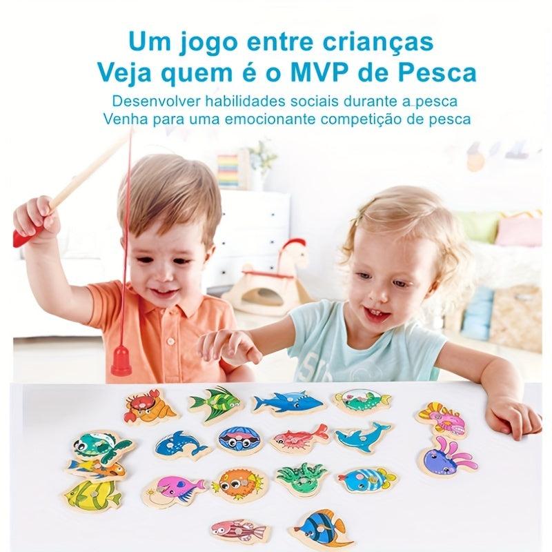 Montessori Toddler Fishing Game Magnetic Toys For 3 Years Old
