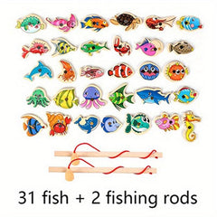Montessori Toddler Fishing Game Magnetic Toys For 3 Years Old