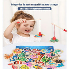 Montessori Toddler Fishing Game Magnetic Toys For 3 Years Old
